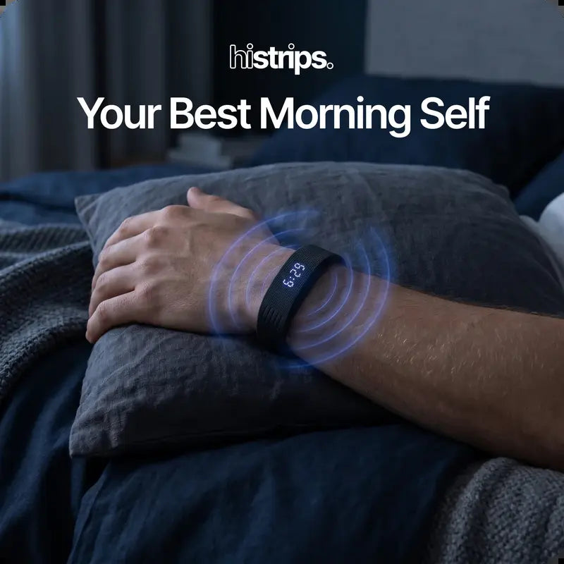 Onyx Silent Vibration Wrist-Worn Device - Alarm for Waking Up, Partner-Disturbance-Free for Heavy Sleepers, 2 Intensity Levels, up to 3 Alarms, 14+ Day Rechargeable Battery, Cool Gadgets for Adults, Gifts for Him, Gifts for Adults