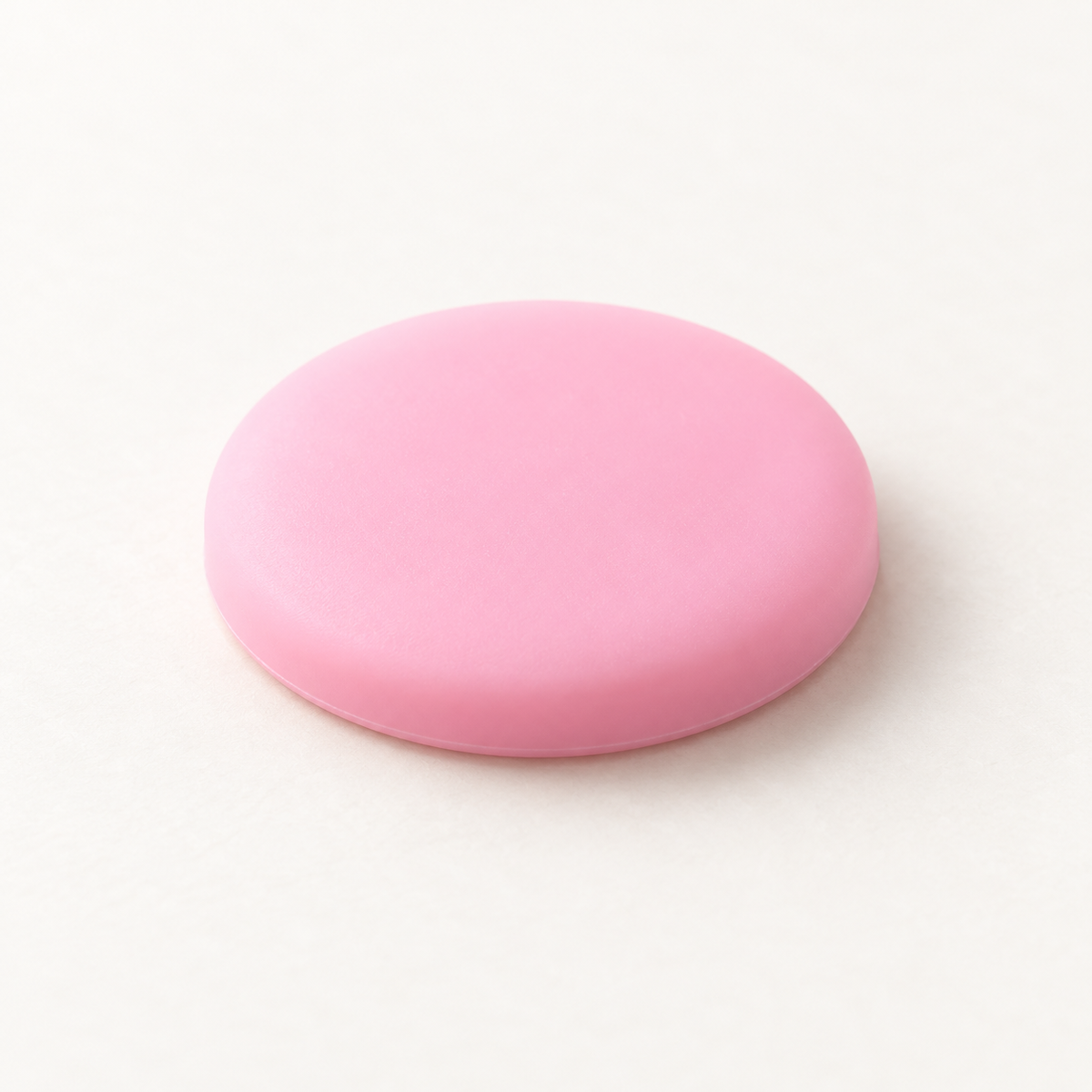 Pink round silicone door knob wall protector by Kindwall